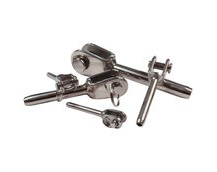 Swage Terminal For Stainless Steel Wire Rope, Fork End With Clevis Pin, Marine Wire Rope Assemblies, 316 Stainless
