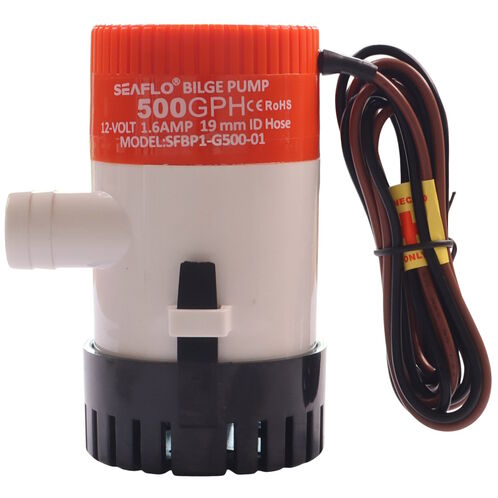 product image for SEAFLO 500 GPH Electric Bilge Pump / Submersible Pump / 12Volt Bilge Pump. Boat Bilge Pump