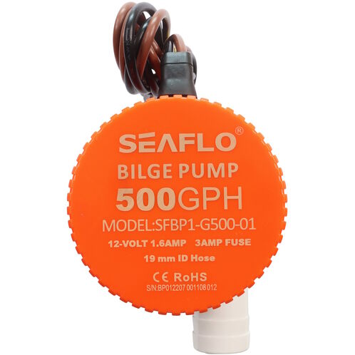 product image for SEAFLO 500 GPH Electric Bilge Pump / Submersible Pump / 12Volt Bilge Pump. Boat Bilge Pump