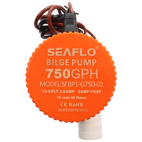 product image for SEAFLO 750 GPH Electric Bilge Pump / Submersible Pump / 12Volt Bilge Pump. Boat Bilge Pump