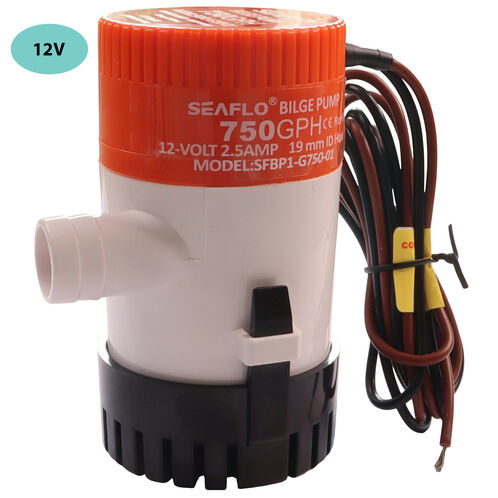 product image for SEAFLO 750 GPH Electric Bilge Pump / Submersible Pump / 12Volt Bilge Pump. Boat Bilge Pump