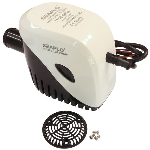 product image for SEAFLO Enclosed Automatic Bilge Pump With Float Switch 1100 GPH, 12V Submersible Pump