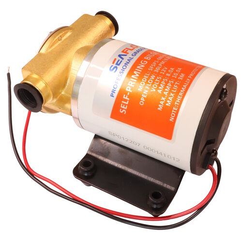 product image for Self-Priming Bilge Pump, 12V Water Pump With Self Priming Action Up to 1.2m, 8 Gallons Per Minute.