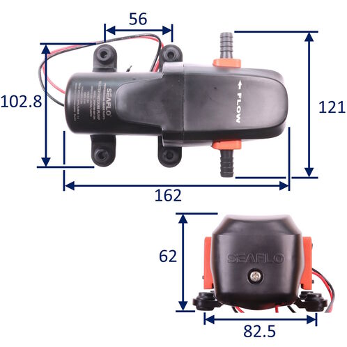 product image for SEAFLO Water Pressure Pump / 12 Volts / Diaphragm pump / Self Priming With Pressure Activated Cut-Off Switch