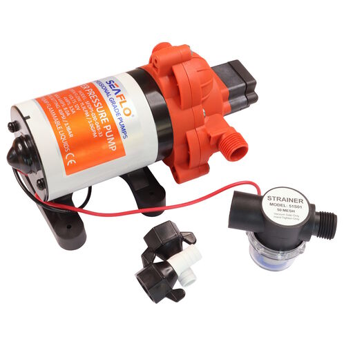 product image for SEAFLO Water Pressure Pump, 33-Series, 12 Volts, Self-Priming Pump, With Adjustable Pressure