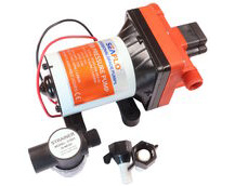 SEAFLO Water Pressure Pump- 42 Series, 12 Volts, 4-Chamber Diaphragm Pump, Adjustable Pressure Switch