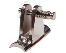 Stainless Steel Tube Hinge With Concave Shaped Base To Fit 25mm Tube & Removable Pin, Used For Spray Hoods & Canopies