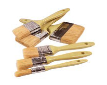 Value Paint Brushes, With Natural Fibre Bristles, Range Of Sizes From Half inch To 4 inch Wide