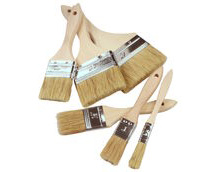 Economy Natural Bristle Brushes With Wooden Handle, Sold As Single, Available In Various Sizes