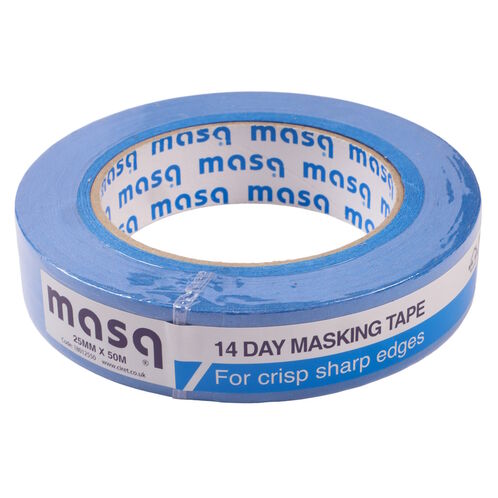 product image for 14 Day Masking Tape, Colour Blue, Width 25mm, Length 50 Metres