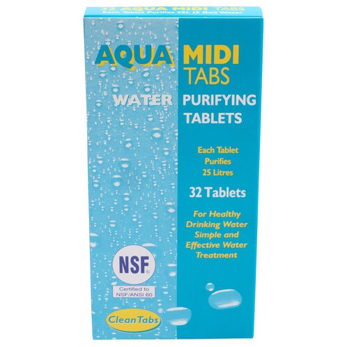 product image for Aqua Tabs, Water Purifying Tablets By Clean Tabs Ltd, Available In Various Pack Sizes 