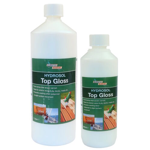 product image for Hydrosol Top Gloss, Clear Acrylic Varnish, For Wood & Ply, Decks & Masts