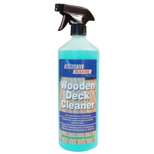 product image for Marine Wooden Deck Cleaner, 1 Litre, Save Hours Of Sanding, Suitable For Most Woods Including Teak and Iroko, Biodegradable Formula