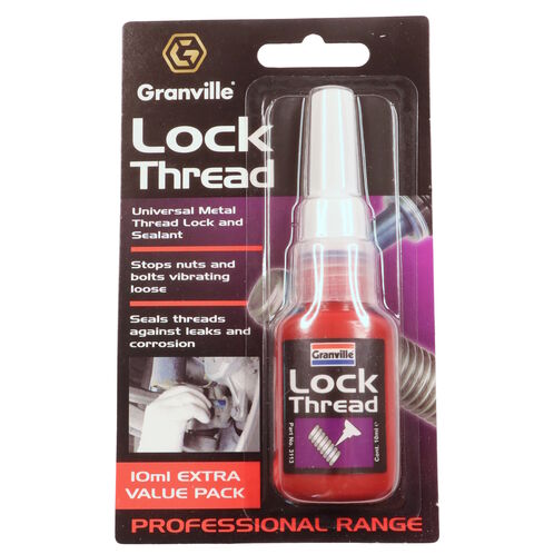 product image for Lock Thread, 10ml Extra Value Pack, Liquid Thread-Locking Compound & Thread Sealer