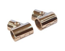 Hinged 2 Part T-Fitting with 60 Degree Angle, Stainless Steel, Available In Sizes To Fit 22mm And 25mm Tube