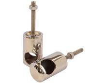Handrail Tube Centre Fitting With External Thread, Stainless Steel, Available In Sizes To Fit 22mm And 25mm Tube