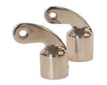 Tube End Cap Fitting With Extended Pivot At A 90 Degree Angle, 316 Stainless Steel, Available For 22mm & 25mm Tube