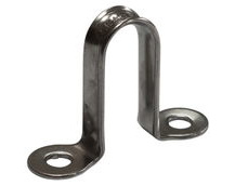 316 Stainless Steel Deck Eye, (Tall Version) With Smooth Finish 30mm Hole Centres